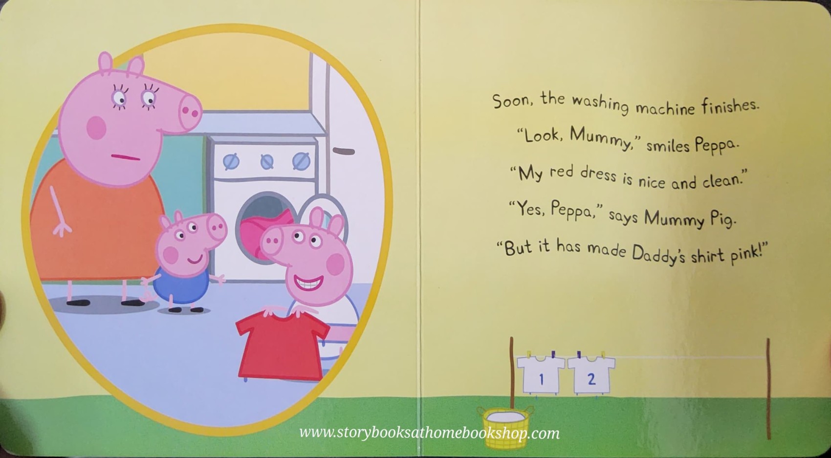 BOARD BOOK ** 🍅🍅PEPPA PIG: PEPPA's WASHING DAY (ปกแข็ง)