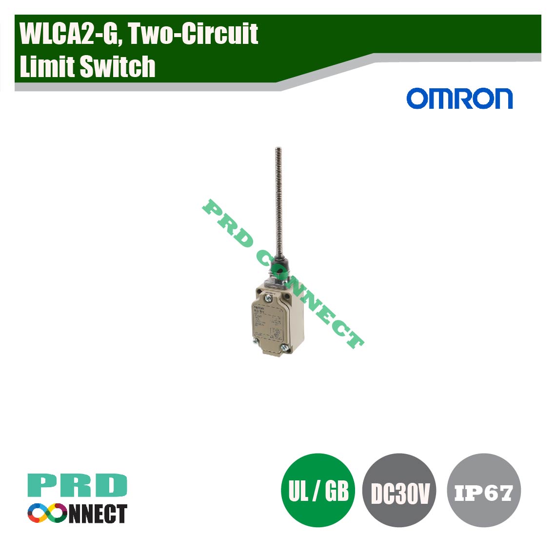 WLCA2-G, TWOCIRCUIT LIMIT SWITCH, OMRON
