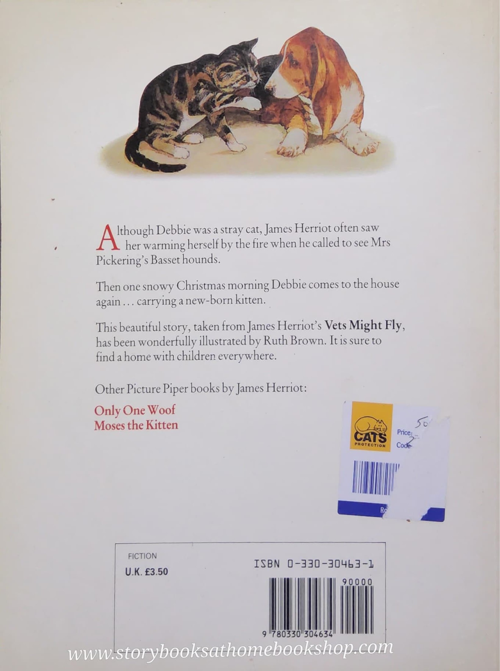 หนังสือนิทานปกอ่อน** 🍅🍅THE CHRISTMAS DAY KITTEN BY JAMES HERRIOT.RUTH BROWN♥️♥️