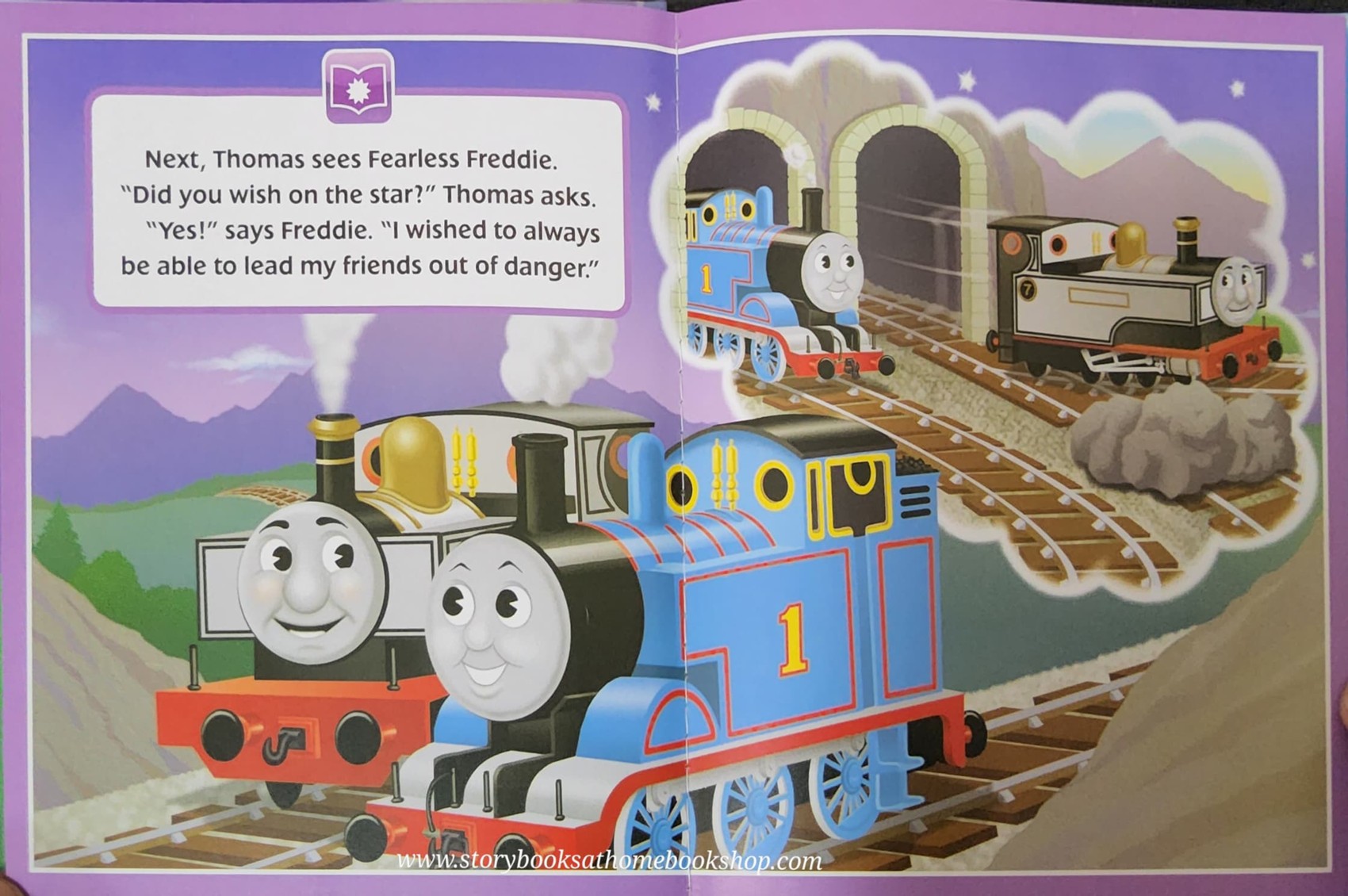 หนังสือนิทานปกแข็ง ** 🍅🍓 STORY READER:THOMAS&FRIENDS :THOMAS MAKES A WISH
