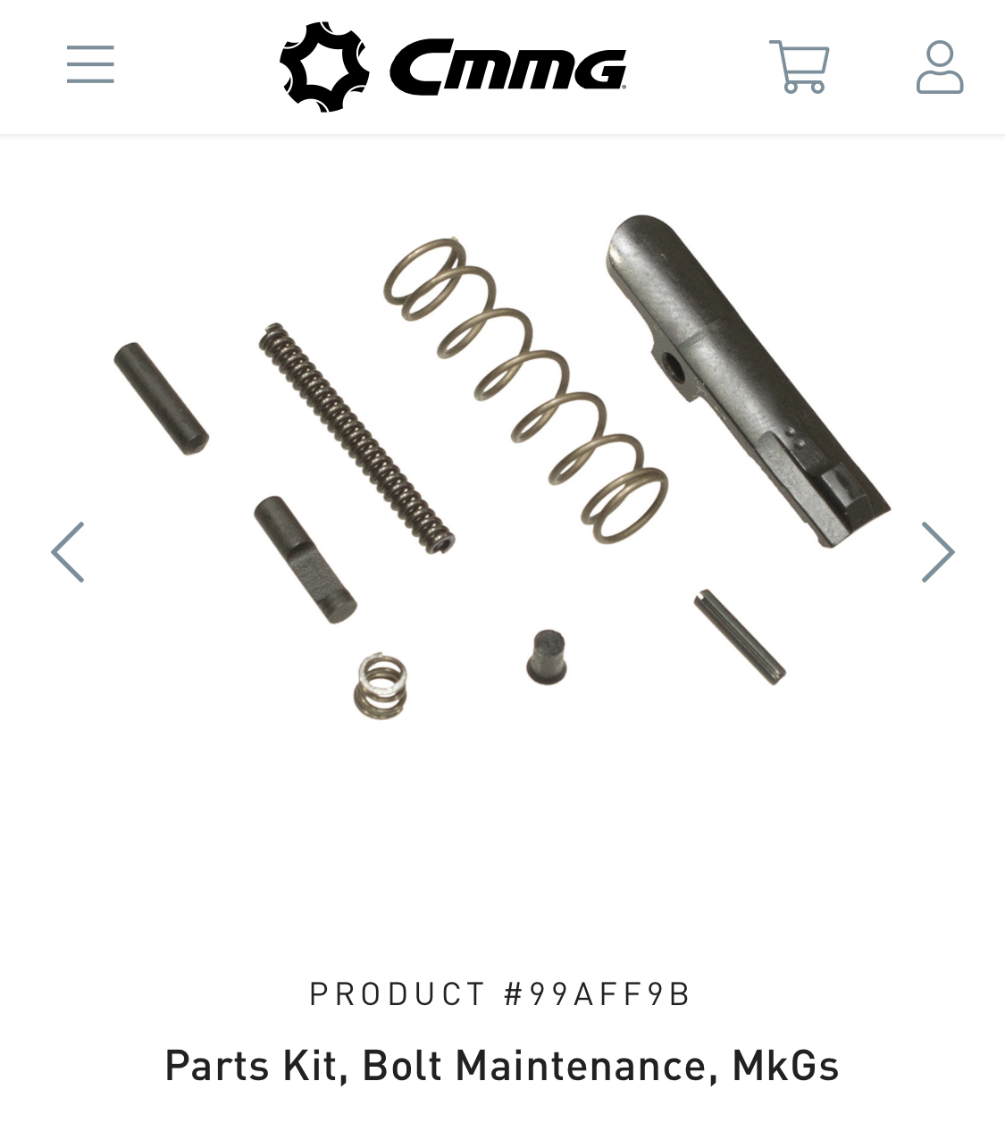 CMMG - Parts Kit, Bolt Maintenance, MkGs (9MM)