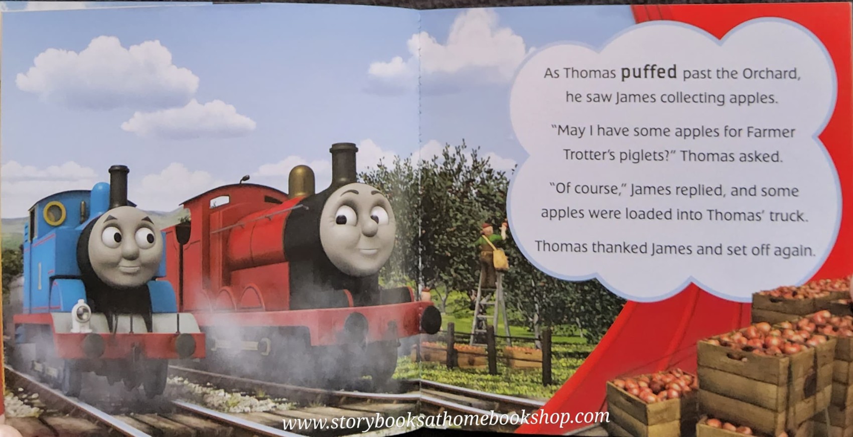 SMALL BOOK** **หนังสือนิทานปกอ่อน** 🍅🍓THOMAS&FRIENDS: THOMAS AND HE PIGLETS