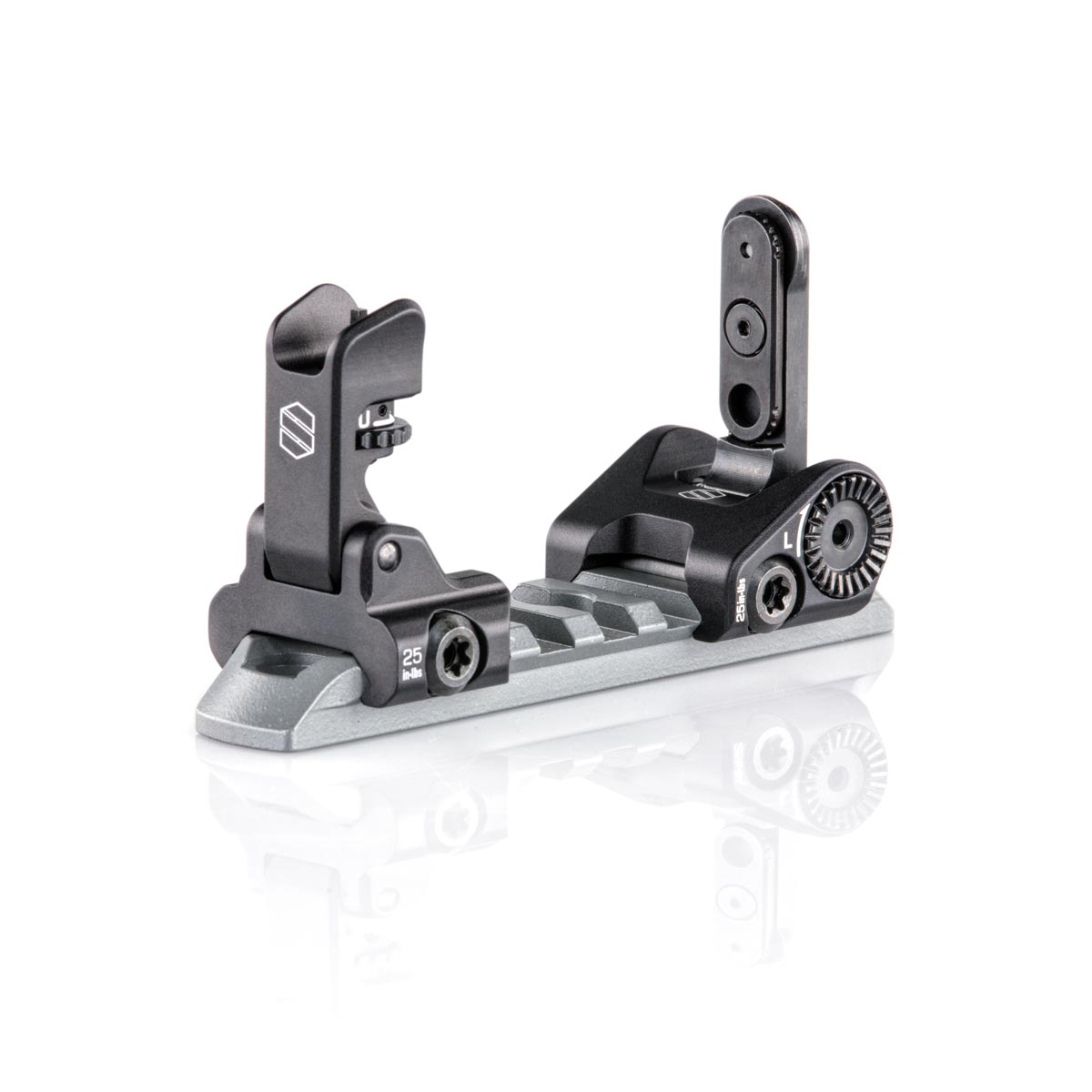 Scalarworks - PEAK/02 Folding Iron Sight Set Front / Rear 1.57" COMPATIBLE