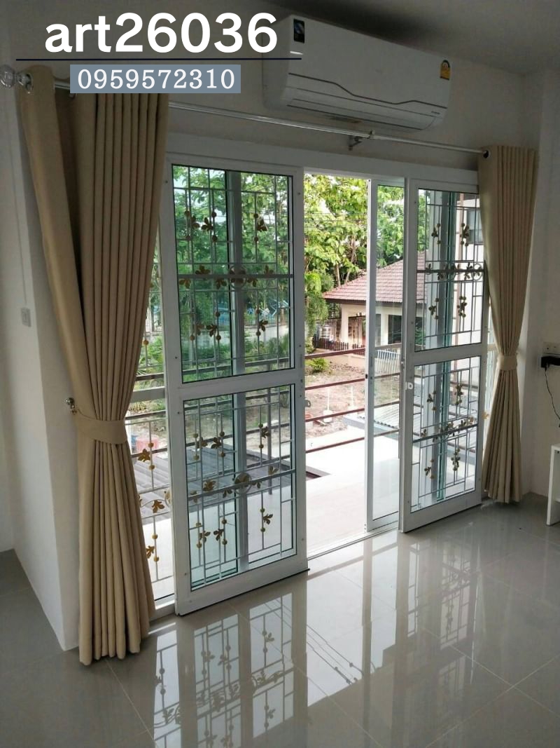 เหล็กดัดพร้อมมุ้งลวด ประตูและหน้าต่าง หลายๆแบบ