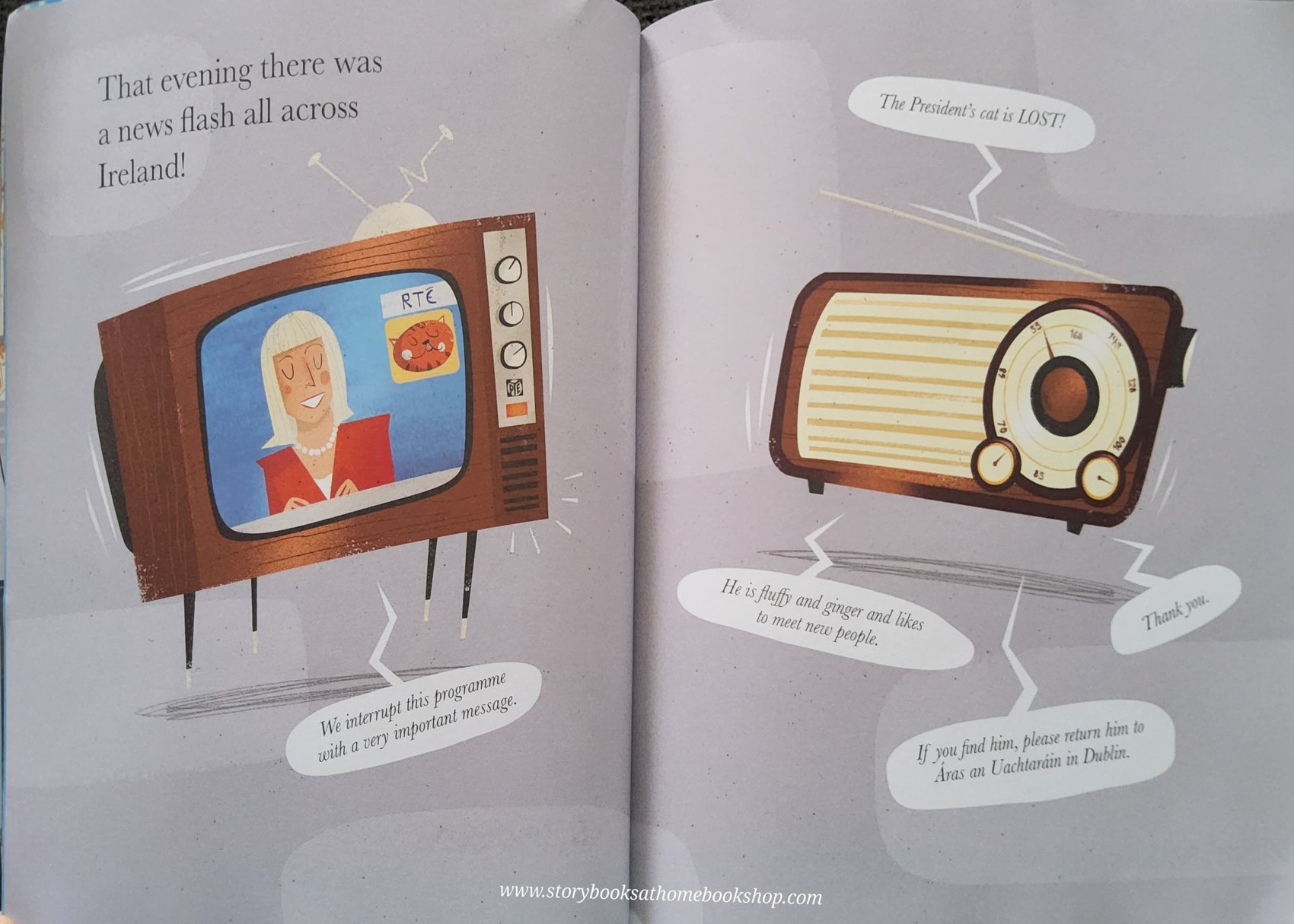 IRISH BOOK AWARDS CHILDREN'S BOOK OF THE YEAR **หนังสือนิทานปกอ่อน** 🍅🍓THE PRESIDENT'S CAT BY PETER DONNELLY