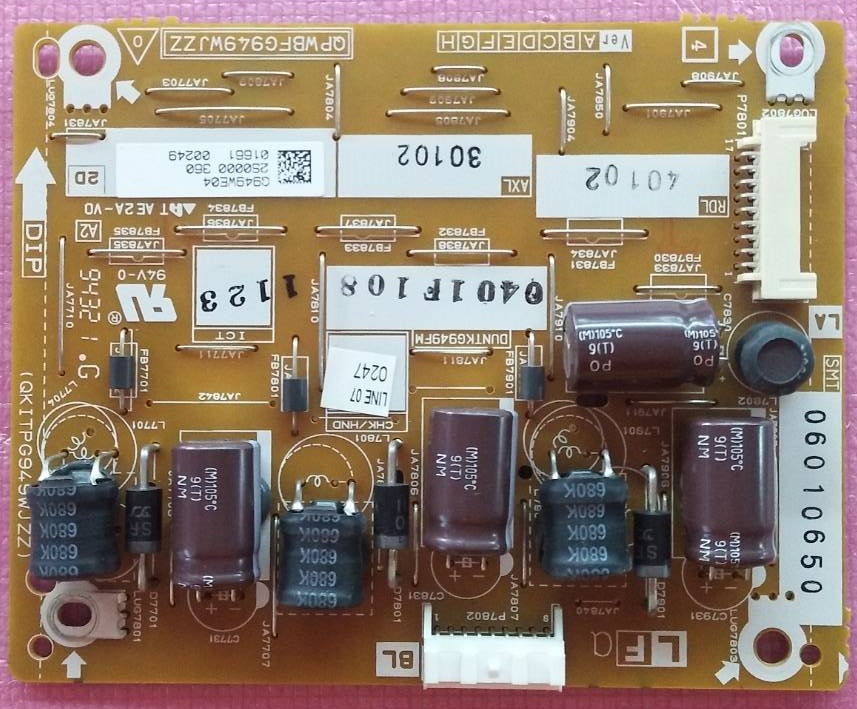 ไดร์ LEDทีวี SHARP (ชาร์ป)ของแท้ถอดจากเครื่อง ใช้กับรุ่น 4T-C50AH1X พาร์ทQPWBFG949WJZZ