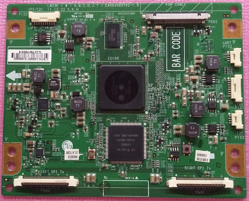 บอร์ดทีคอน ทีวี แอลจี LG ของแท้ถอดจากเครื่อง รุ่น47LM8600-TA.ATMWLJT