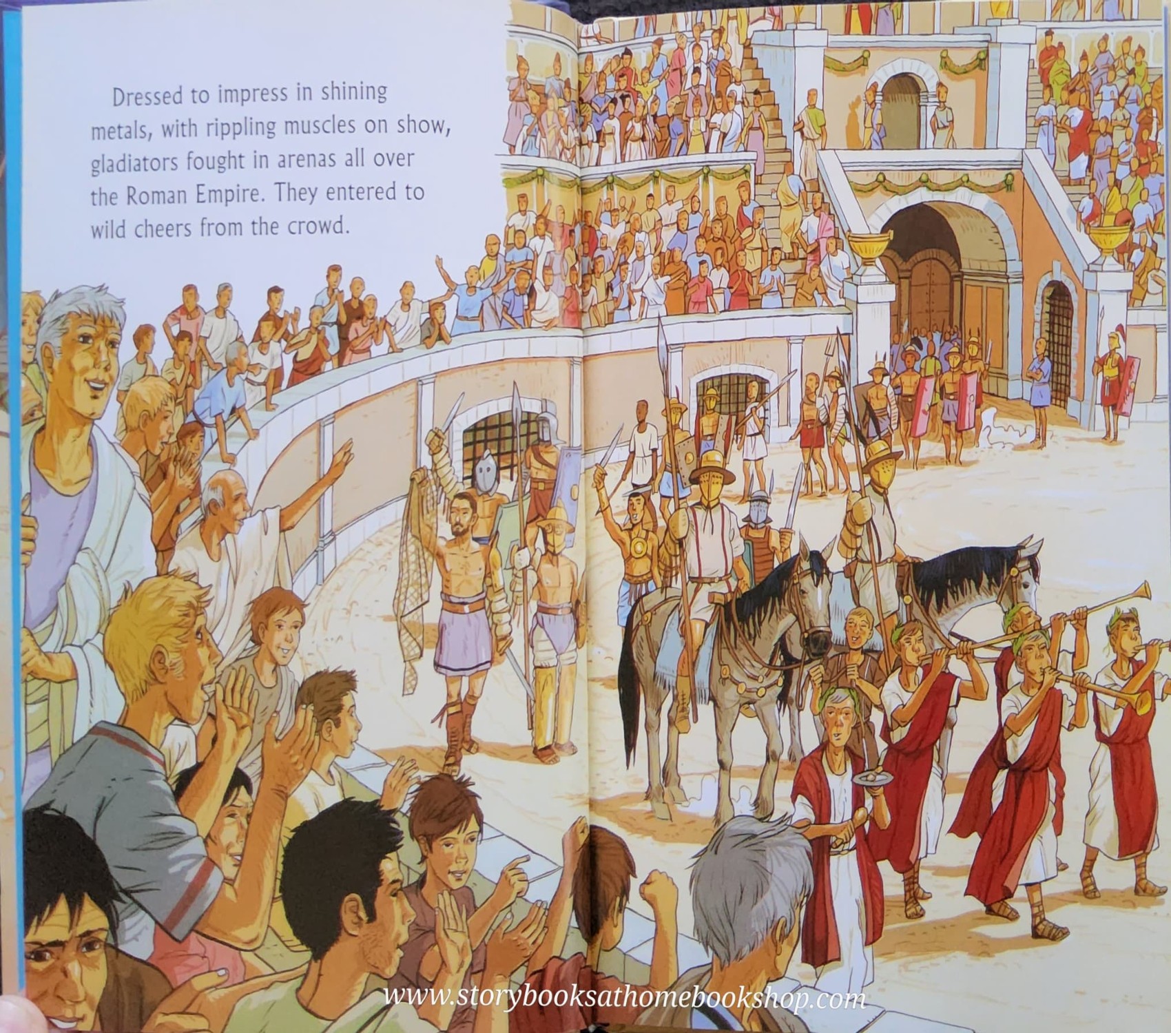 หนังสือนิทานปกแข็ง ** ♥️♥️USBORNE YOUNG READING: GLADIATOS