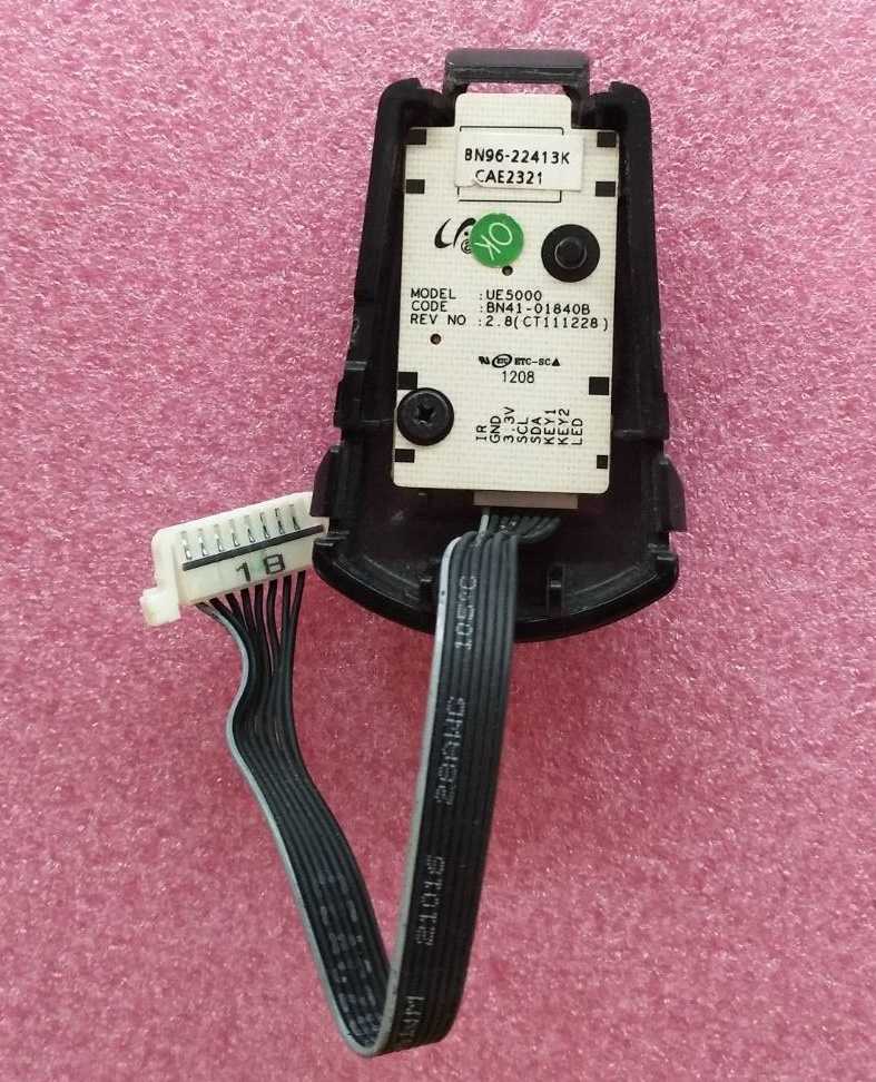 ตัวรับรีโมท /คีย์ทัช /คีย์คอนโทรล SAMSUNG(ซัมซุง) อะไหล่แท้/มือสองพร้อมใช้งาน รุ่น UA32EH5300RXXT พาร์ท BN96-22413K BN41-01840B