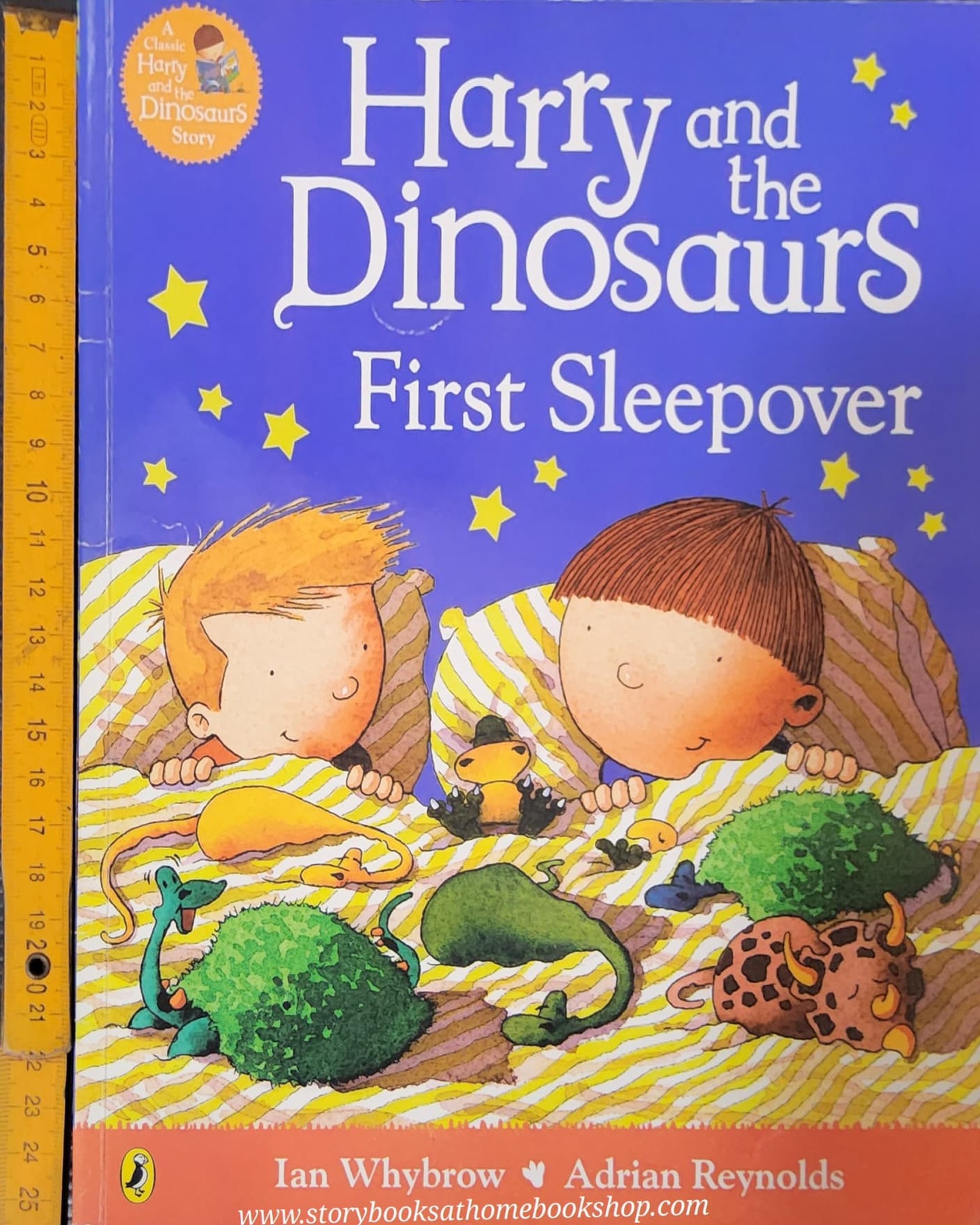 หนังสือนิทานปกอ่อน** 🍓🍓 HARRY AND THE DONOSAURS FIRST SLEEPOVER BY IAN WHYBROW.ADRIAN RAYNOLDS