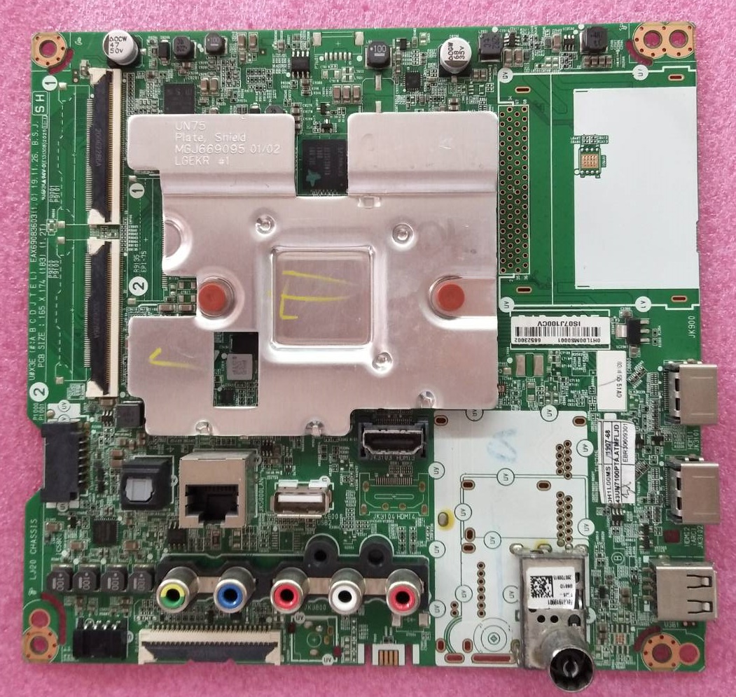 เมนบอร์ดทีวีแอลจี (Mainboard TV LG) ของแท้มือสองถอดจากเครื่อง รุ่น 43UN7100PTA.ATMFLJD