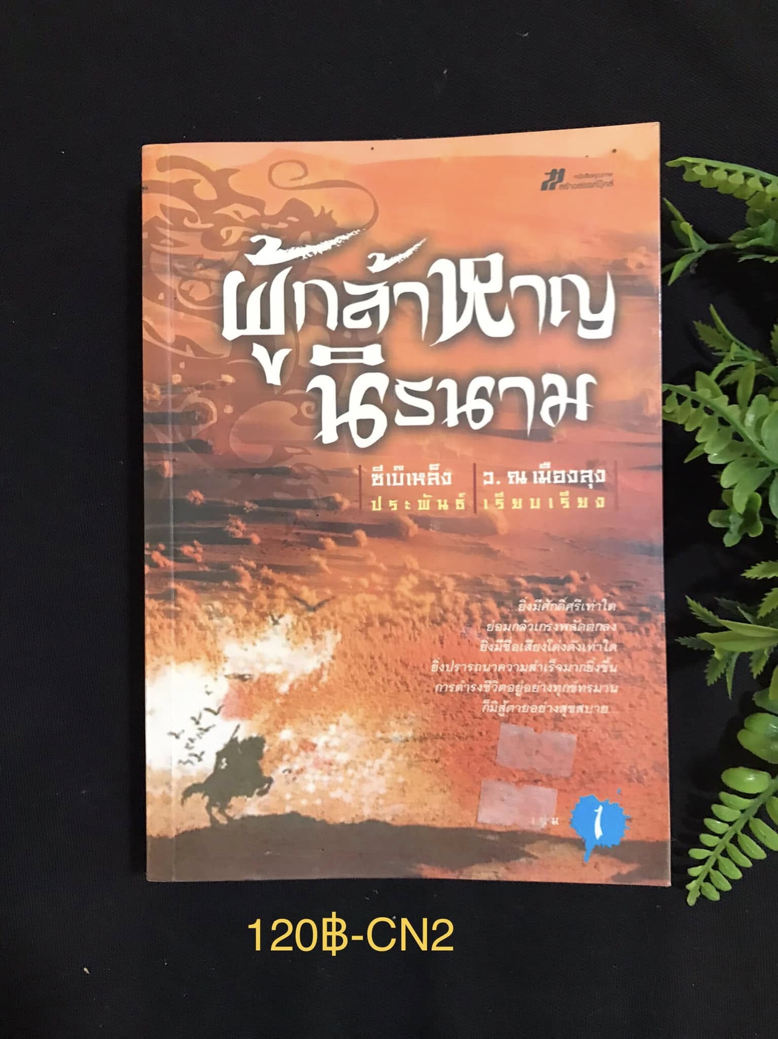 ผู้กล้าหาญนิรนาม เล่ม 1 ผู้เขียน ซีเบ๊เหล็ง ผู้แปล ว.ณ เมืองลุง สำนักพิมพ์สร้างสรรค์บุ๊คส์