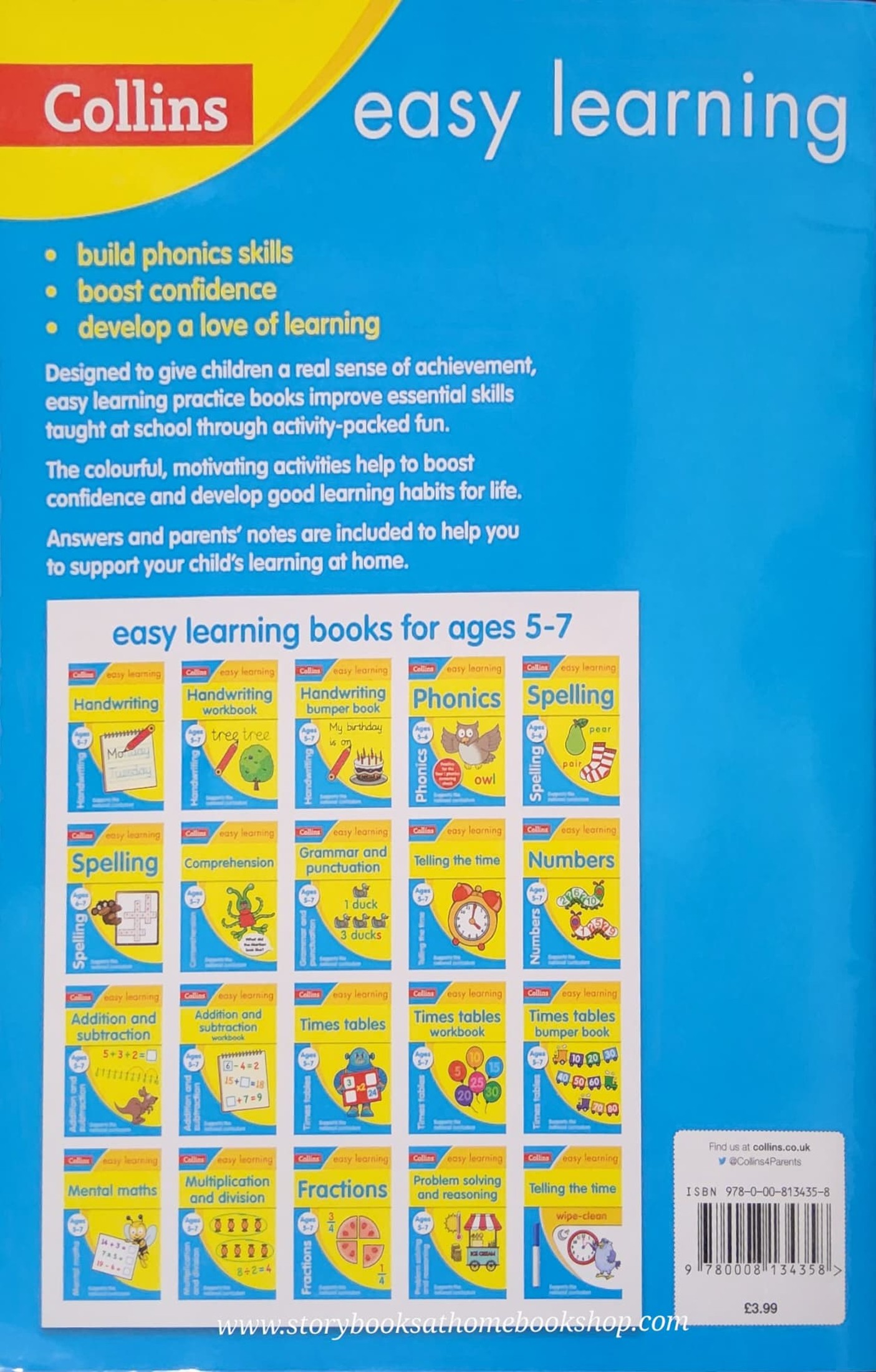 PRACTICE BOOK** ð
EASY LEARNING PHONICS AGES 5-6