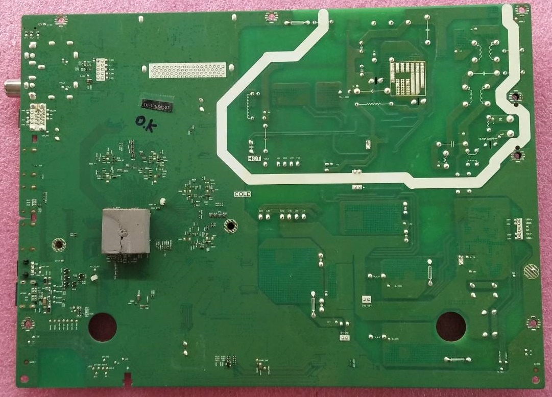 เมนบอร์ดทีวี พานาโซนิค PANASONIC ของแท้ถอดจากเครื่อง รุ่นTH-49GX650T พาร์ท583U-A9K23G-0P10