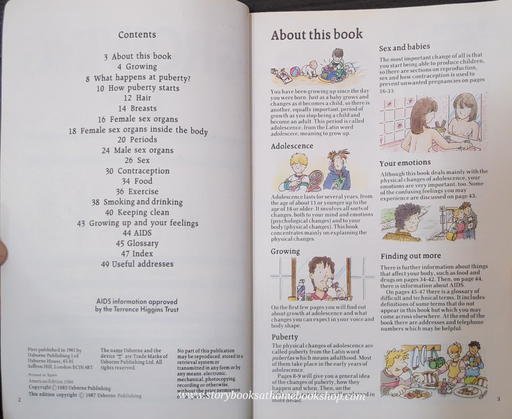 KNOWLEDGE BOOK** 🍅🍓USBORNE FACTS OF LIFE GROWING UP ADOLESCENCE,BODY CHANGES AND SEX