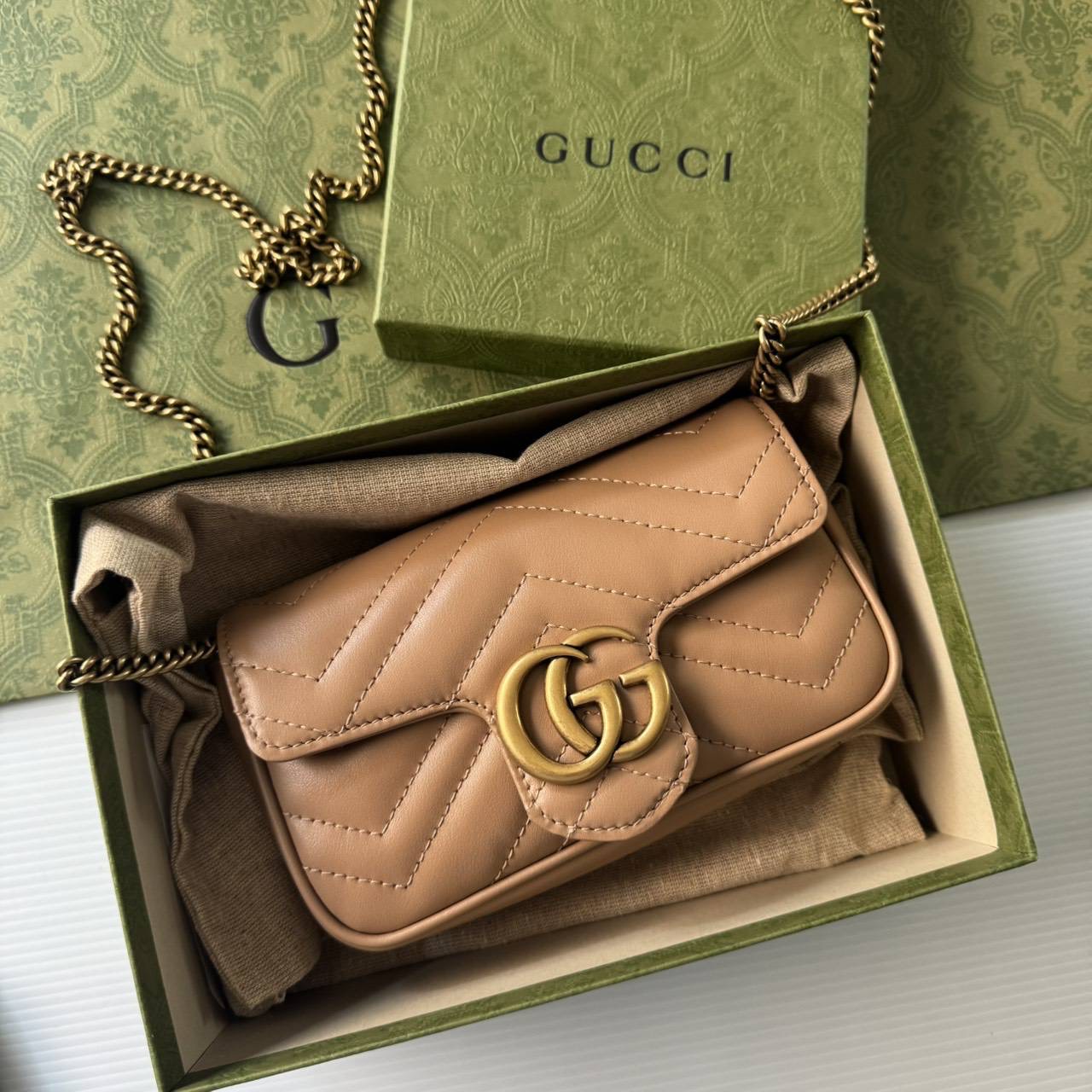 New Gucci marmont supermini Fullset + Rec.2/25