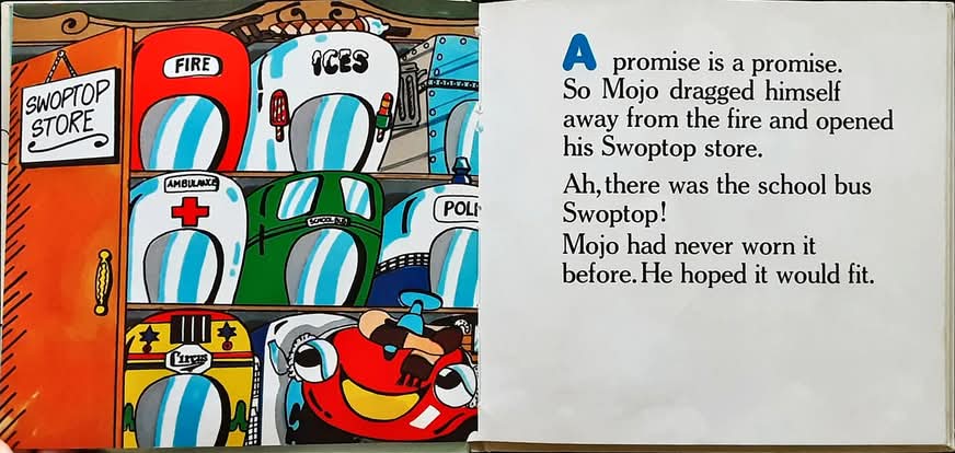 หนังสือนิทานปกแข็ง ** 🍅🍓MOJO SWOPTOPS GOES TO SCHOOL