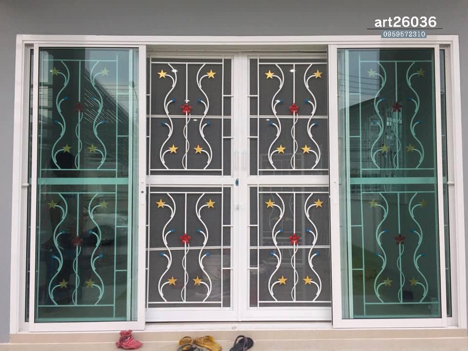 เหล็กดัดสีอบ #26