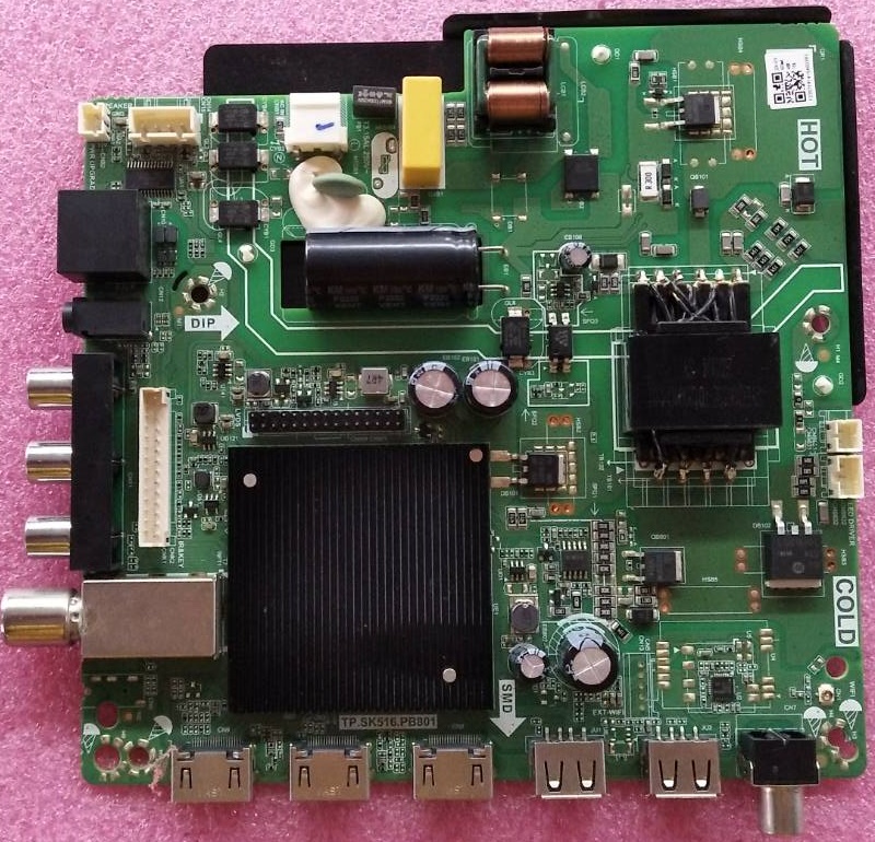 เมนบอร์ดทีวีอัลทรอน Altron ของแท้มือสองถอดจากเครื่อง รุ่นLTV-3209 พาร์ทติดบอร์ดTP.SK516.PB801 เวอร์ชั่นทีคอนHV320WHB-56