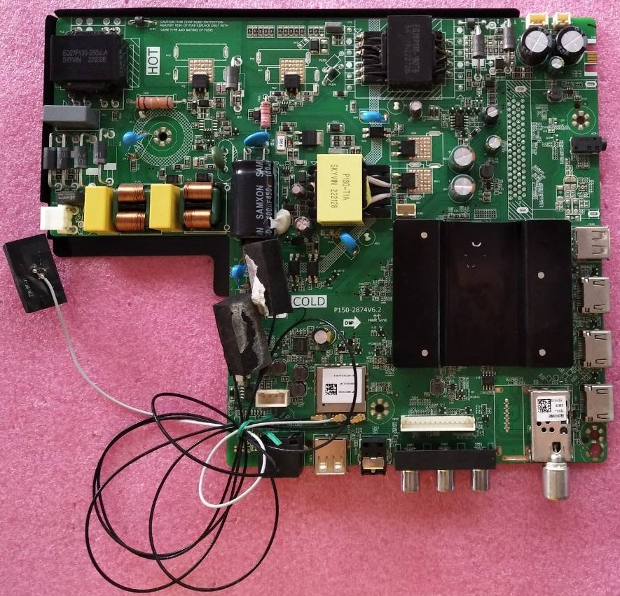 วันบอร์ดทีวีอะโคเนติค(One Board TV ACONATIC) ของแท้ถอดจากเครื่อง รุ่น50US200AN พาร์ทP150-2874V6.2 ทีคอนHF500QUB-F20-CPCB-V01
