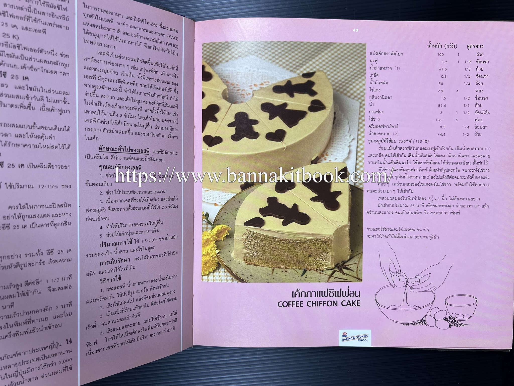 ตำราทำขนม จากแป้งสาลี (4 เล่ม) โรงเรียนสอนการผลิตอาหารและขนมอบ (UFM Baking & Cooking School (ตำราทำขนมอบ เค้ก เบเกอรี่ ของว่างในตำนาน).