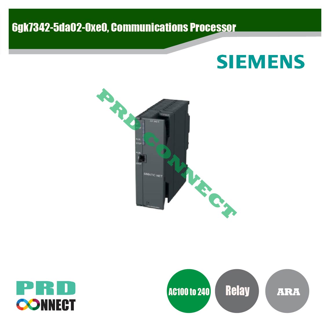 6GK7342-5DA02-0XE0, COMMUNICATIONS PROCESSOR, SIEMENS
