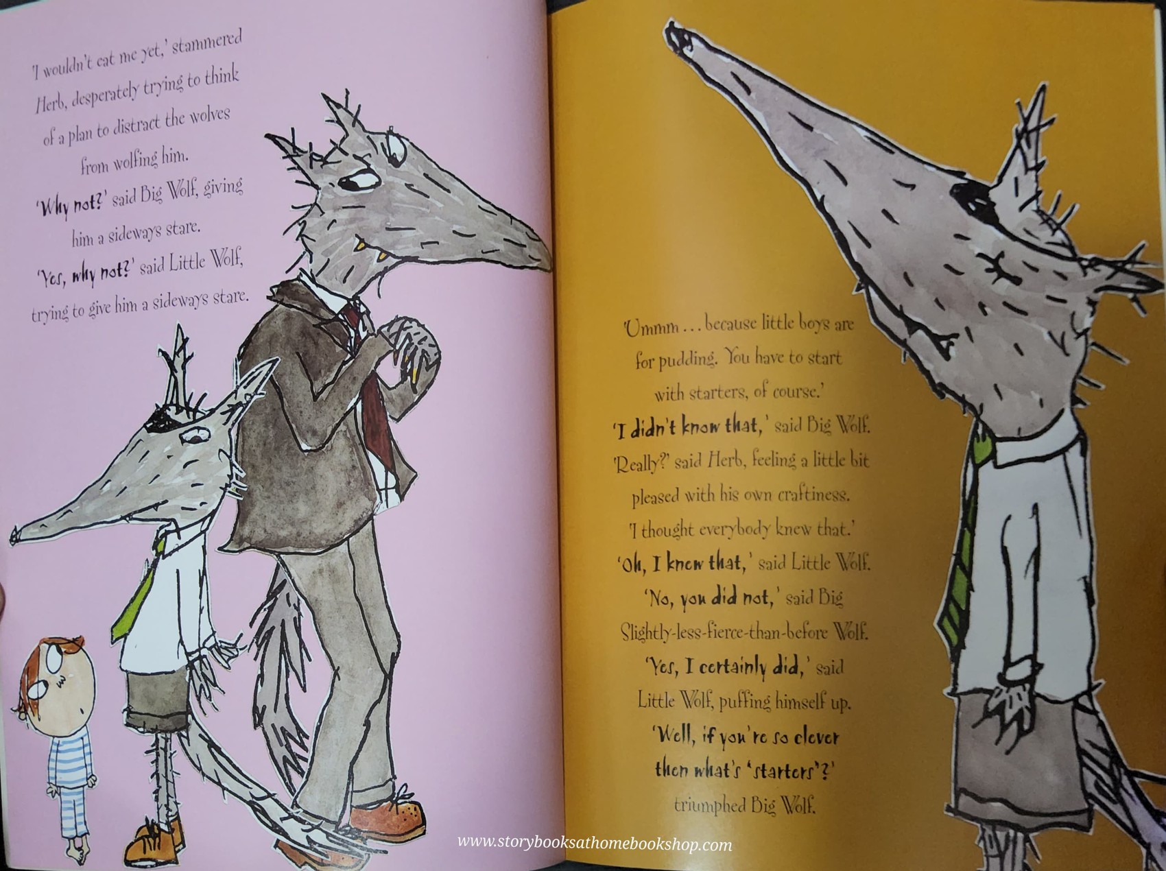 หนังสือนิทานปกอ่อน** 🍅🍓BEWARE OF THE STORYBOOK WOLVES BY LAUREN CHILD