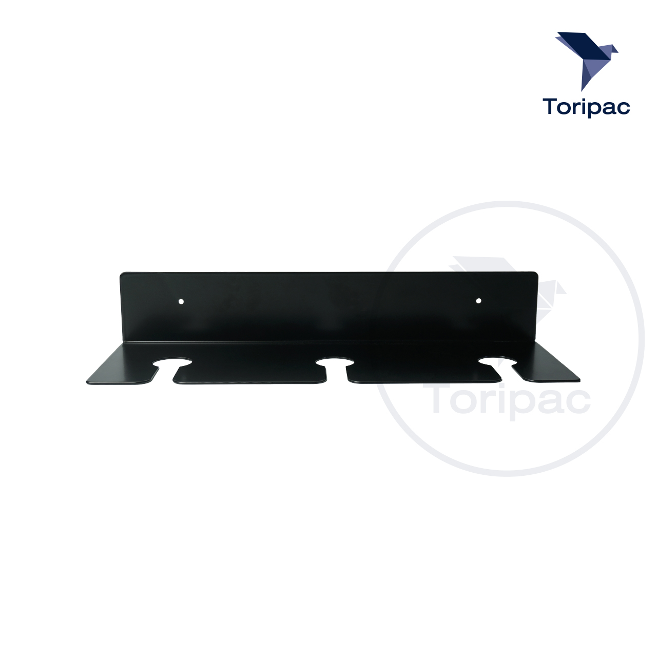 ที่แขวนแก้วไวน์ติดผนัง ผิวแฮร์ไลน์ พ่นสีพาวเดอร์โค้ทไม่เป็นสนิม พร้อมชุดน๊อตติดตั้ง