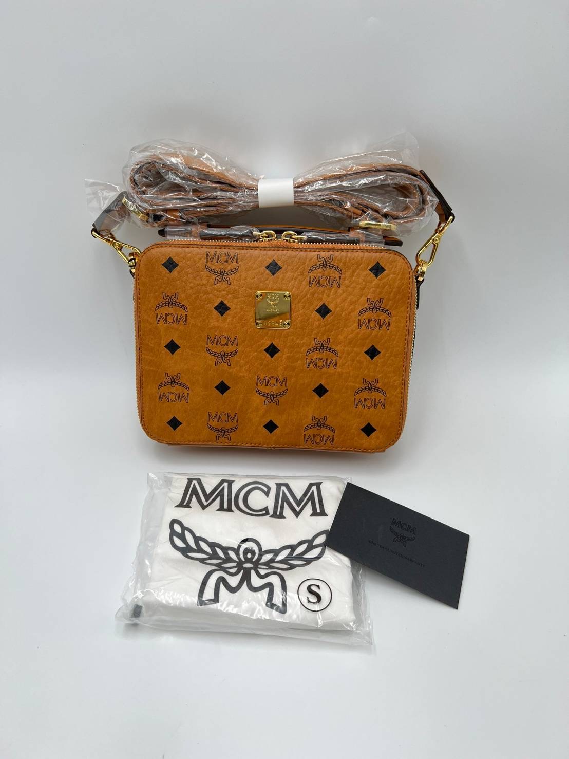 New Mcm ช็อปคิง อุปกรณ์ก การ์ด ถุงผ้า ถุงกระดาษ