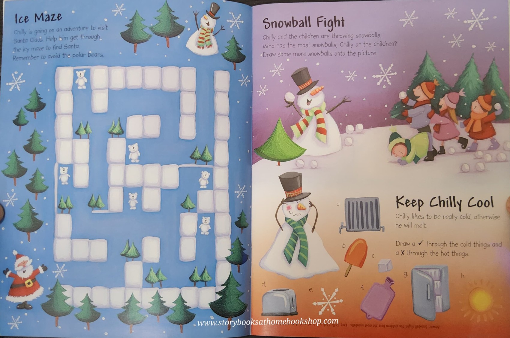 Activities Book** ðð CHILLY THE SNOWMAN STICKER&ACTIVITY FUN