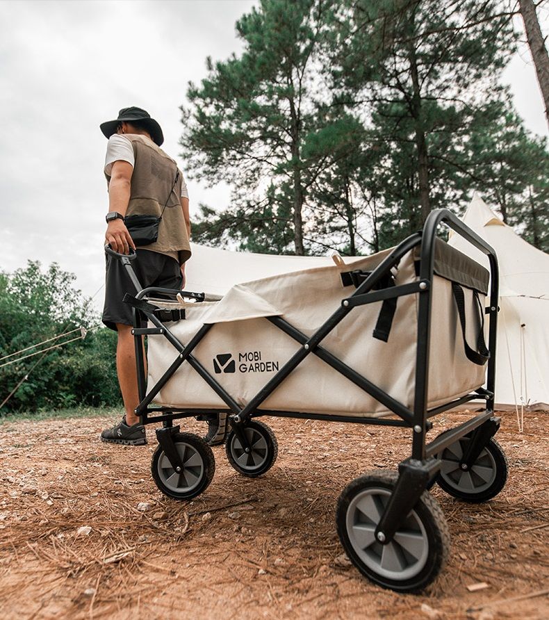 Folding trolley for camping รถลากพับเก็บได้