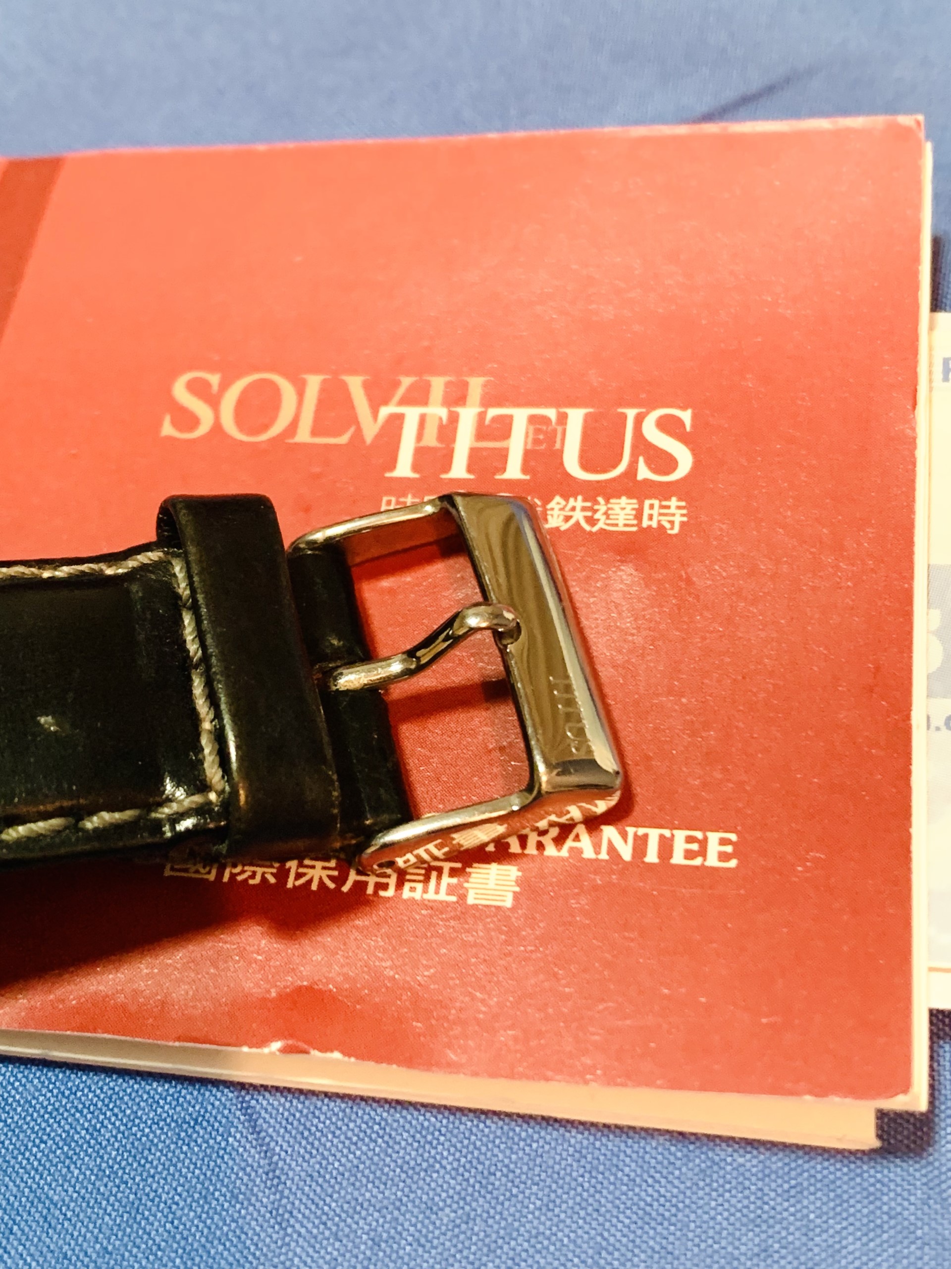 นาฬิกาข้อมือ ยี่ห้อ Sovil Titus หน้าปัดดำ ระบบAutomatic