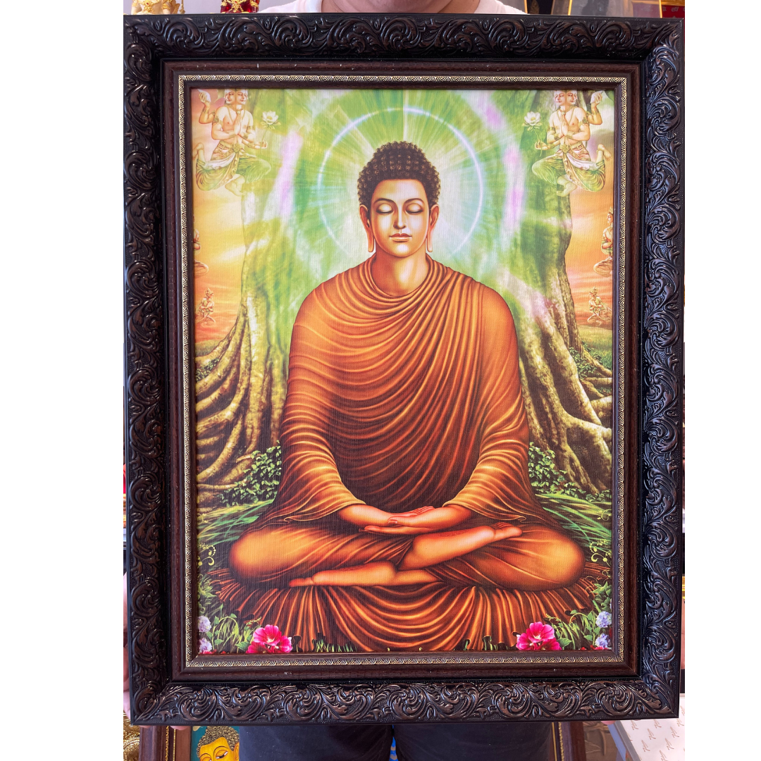 ภาพพร้อมกรอบพระพุทธเจ้า