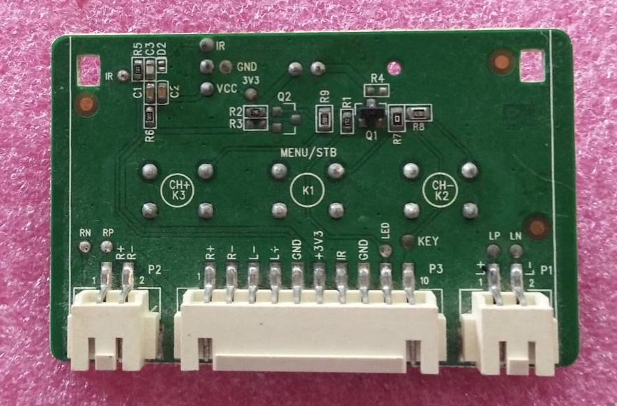 สวิตซ์/คีย์กดทีวี TCL (ทีซีแอล) ของแท้ถอดจากเครื่อง ใช้กับรุ่น LED32D2920 พาร์ท 40-32D29B-KEA2LG