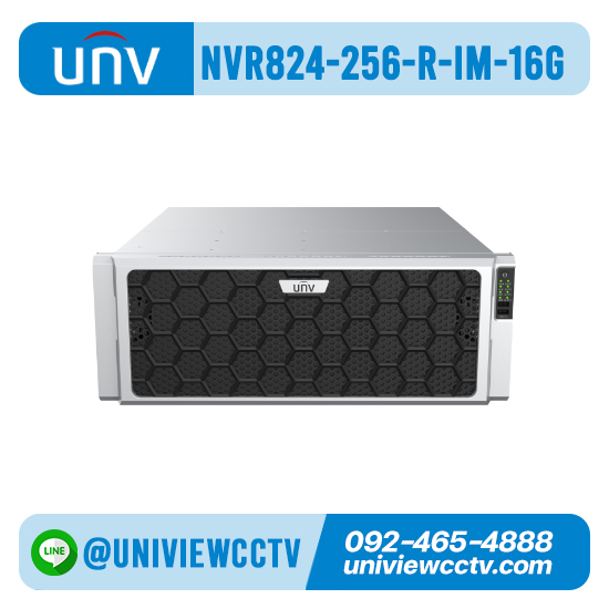 เครื่องบันทึก UNIVIEW รุ่น NVR824-256-R-IM-16G จำนวน 256 ช่อง