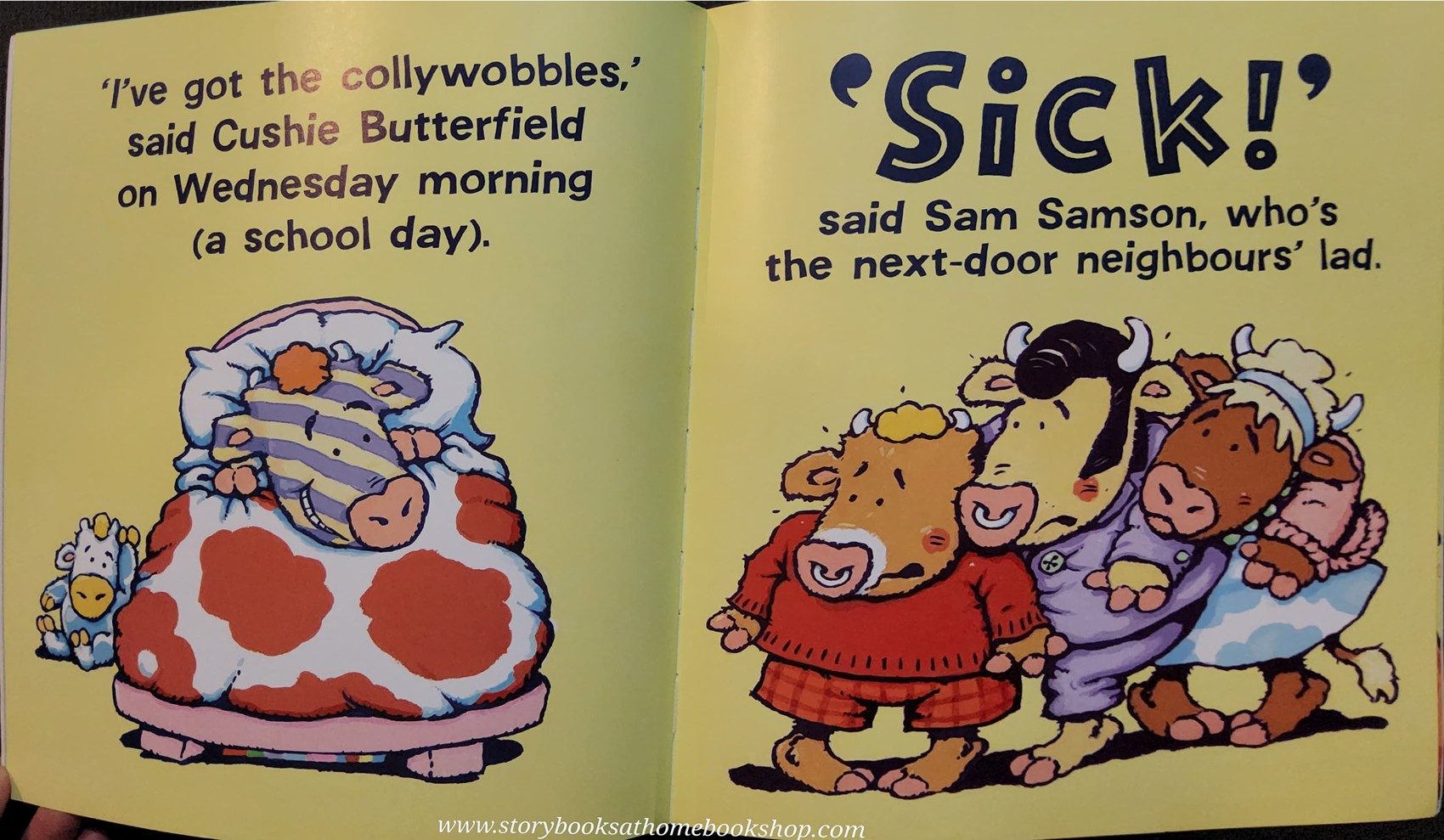 หนังสือนิทานปกอ่อน** 🍅🍅CUSHIE BUTTERFIELD (SHE'S A LITTLE COW) BY COLIN M'NAUGHTON♥️♥️