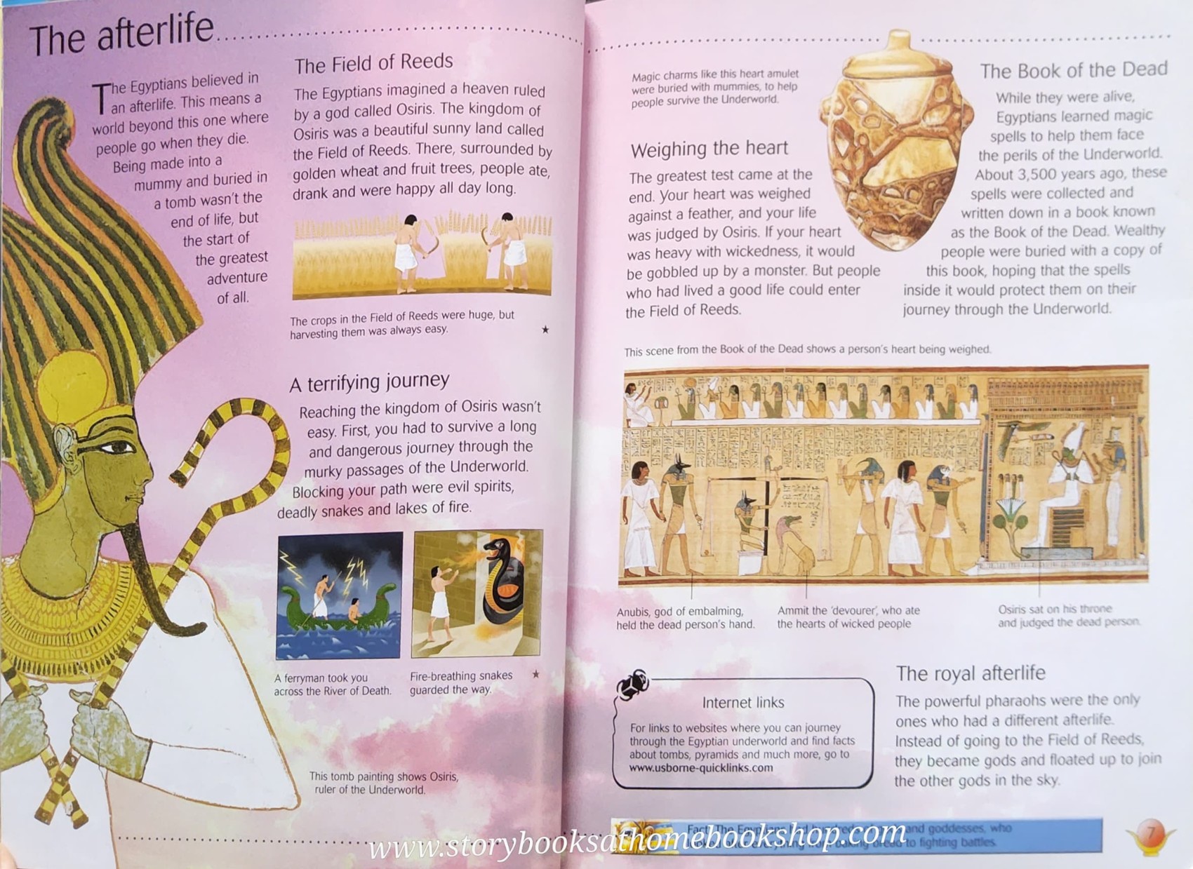 KNOWLEDGE BOOK** ♥️♥️USBORNE DISCOVERY INTERNER-LINKED: MUMMIES&PYRAMIDS♥️♥️