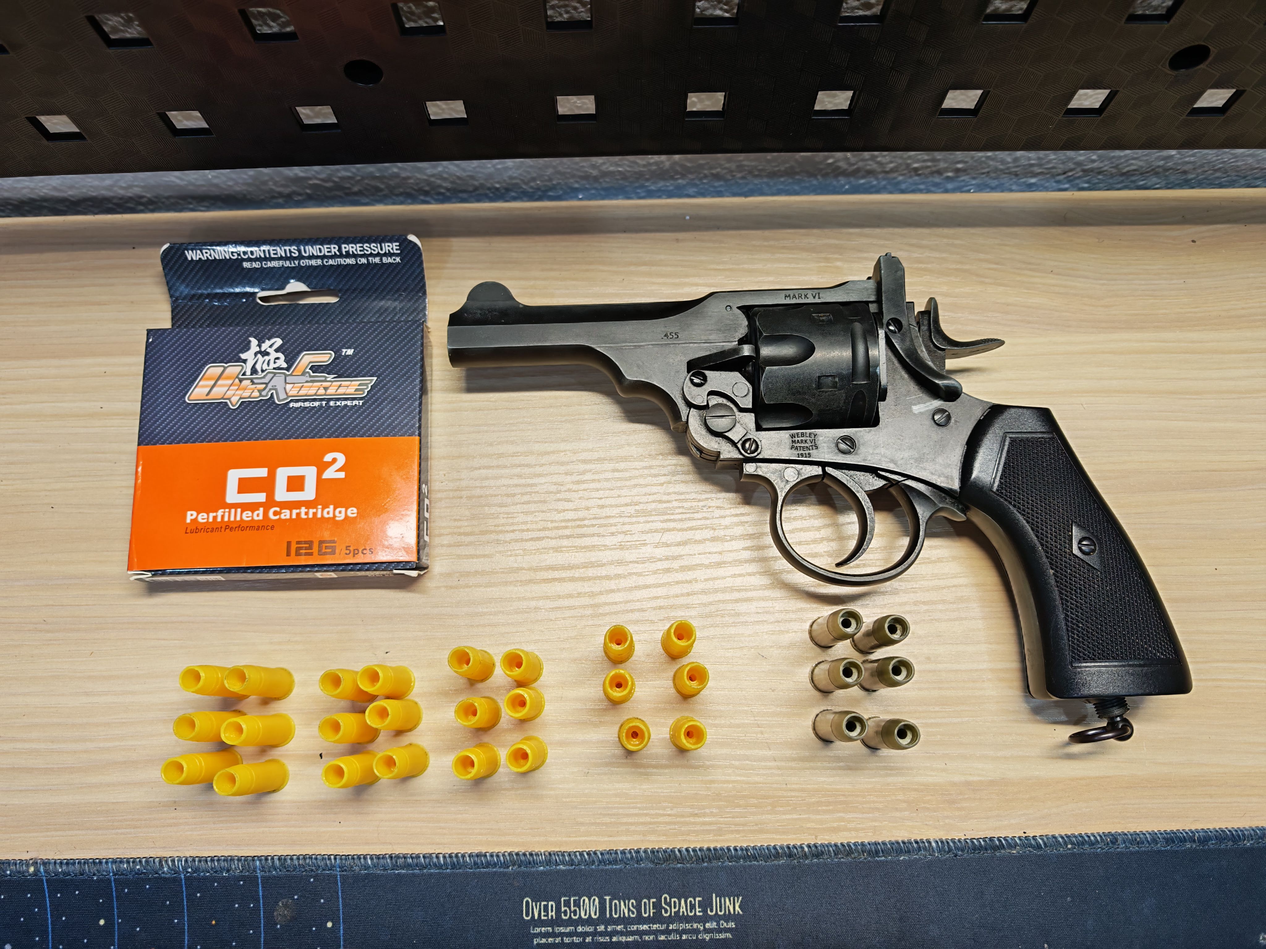 Wingun Webley MkVI .455 4 Revolver ลูกโม่ Co2 BB Gun บีบีกัน Airsoft Gun ปืนอัดลม ปืนสั้นแก๊ส มือสอง