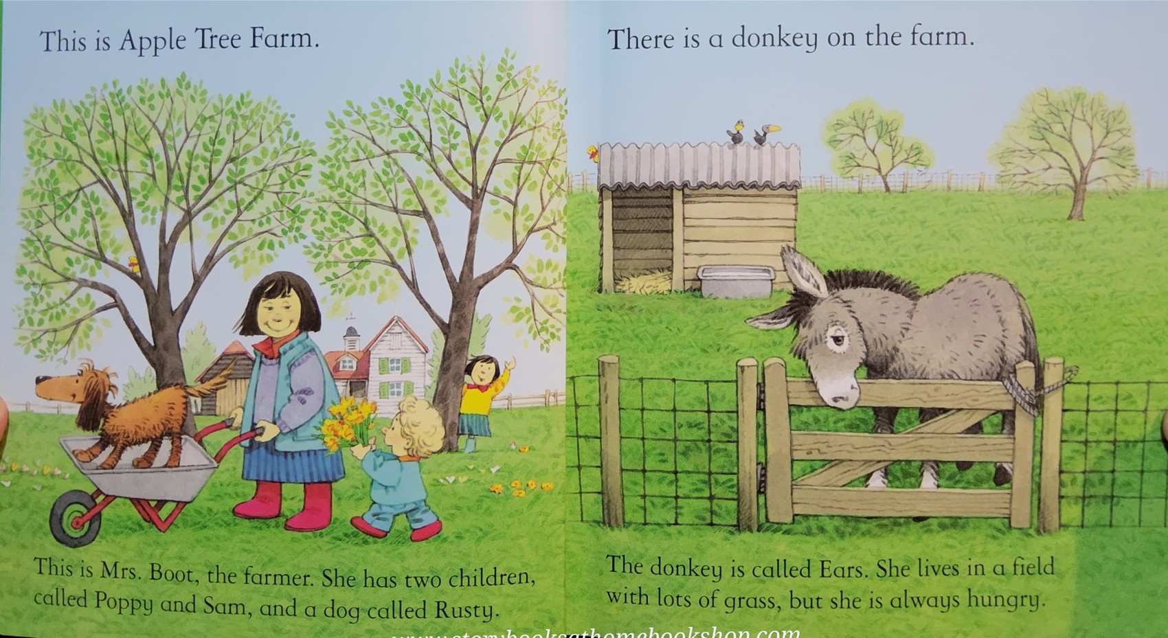 หนังสือนิทานปกอ่อน** 🍅🍅USBORNE FARMYARD TALES: THE HUNGRY DONKEY♥️♥️