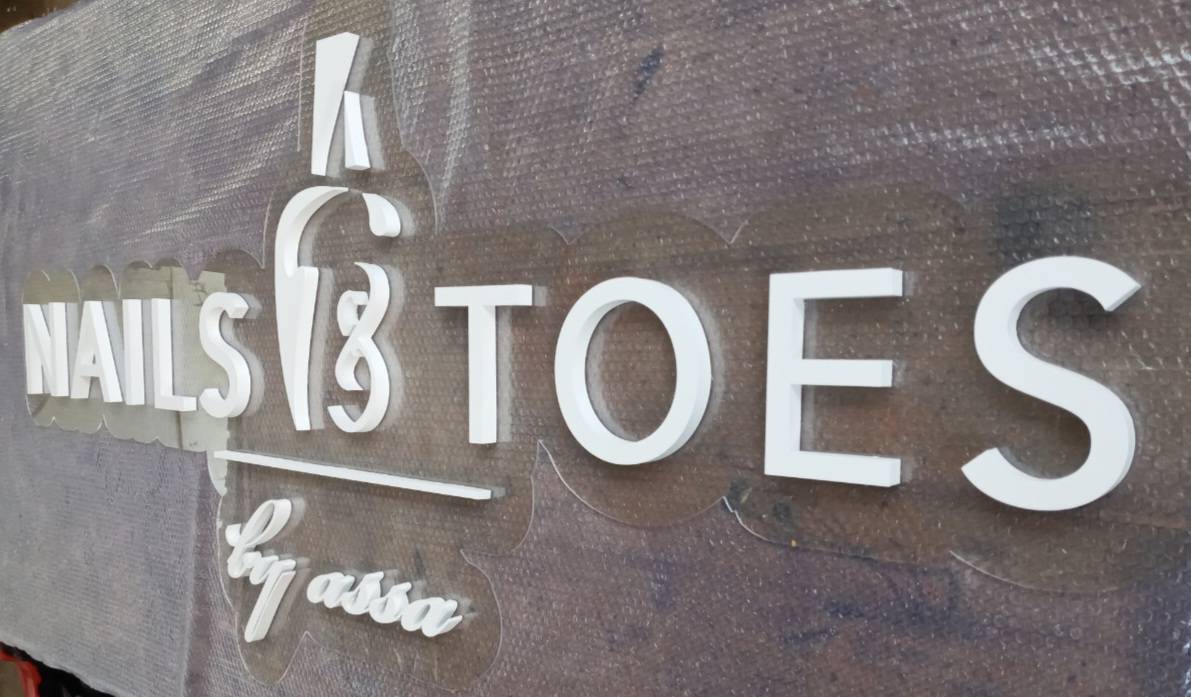 #อักษรซิงค์ทำสี