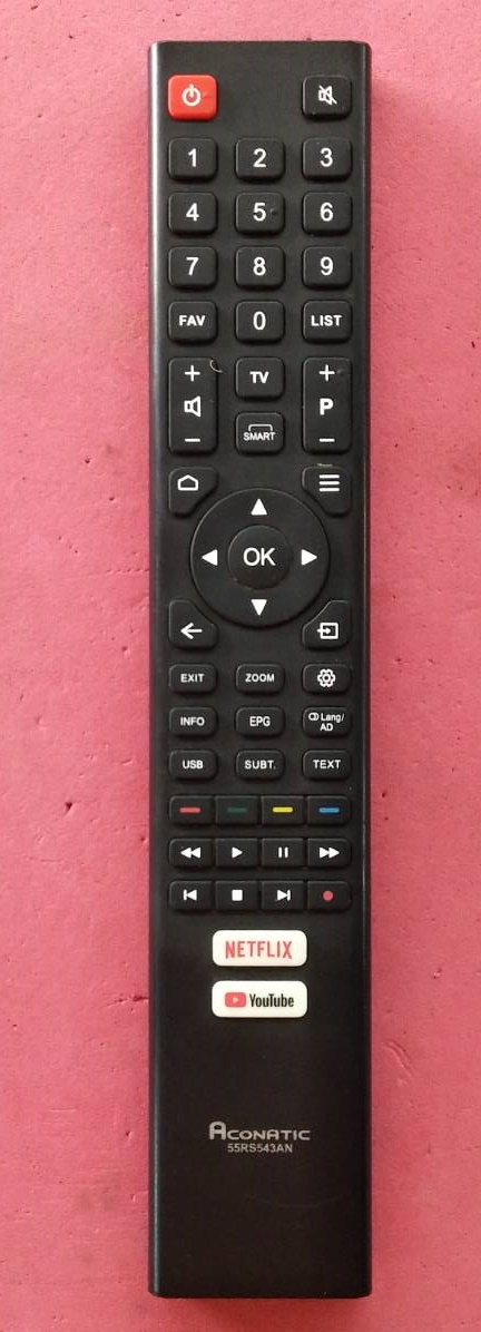 รีโมทย์ทีวี อโคเนติก Aconatic ของแท้มือสอง รุ่น 55RS543AN พาร์ท 06-558W52-TY22XS
