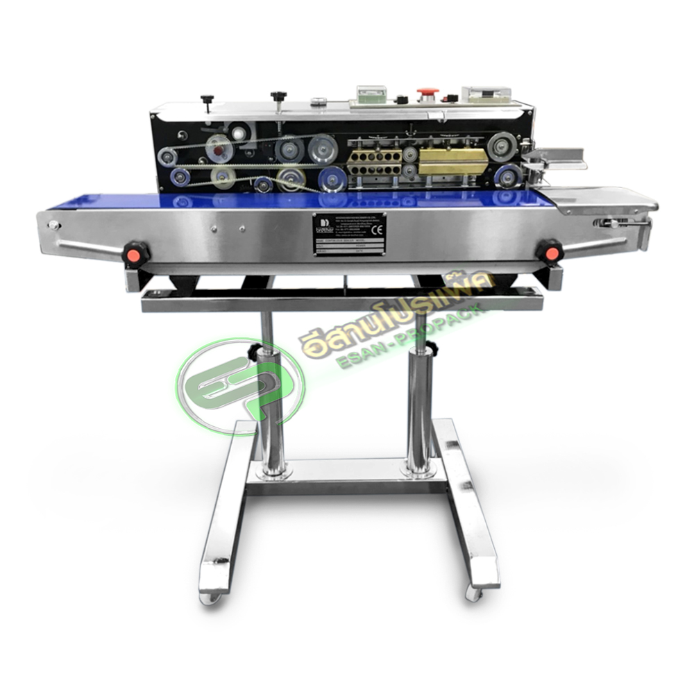 เครื่องซีลสายพานมีเครื่องพิมพ์ในตัวแนวนอนมีล้อเลื่อน ยี่ห้อ BROTHER FRD-1000LD (ราคายังไม่รวมภาษีมูลค่าเพิ่ม)