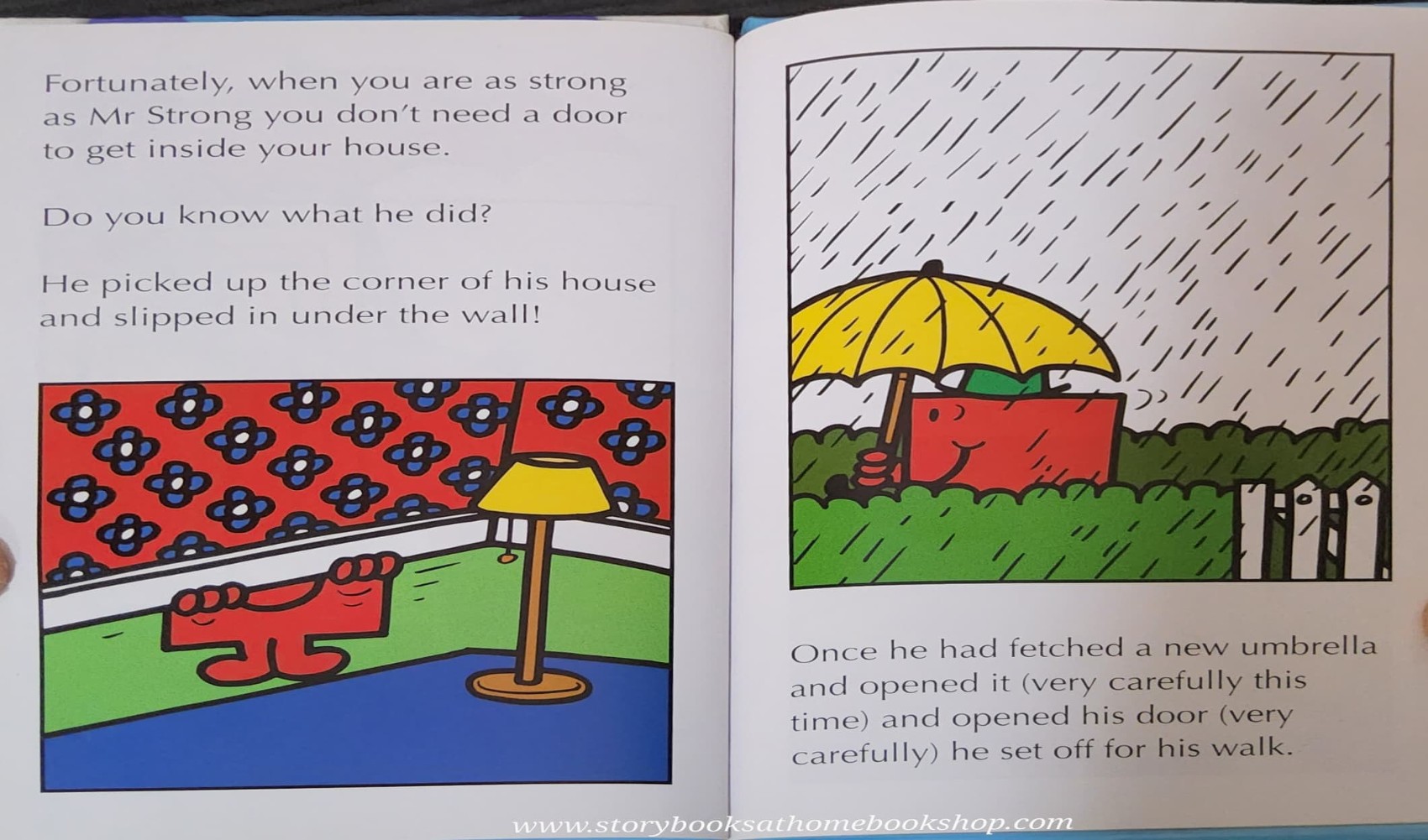 หนังสือนิทานปกแข็ง** 🍅MR.MEN: MR.STRONG AND THE FLOOD BY ROGER HANGEAVES