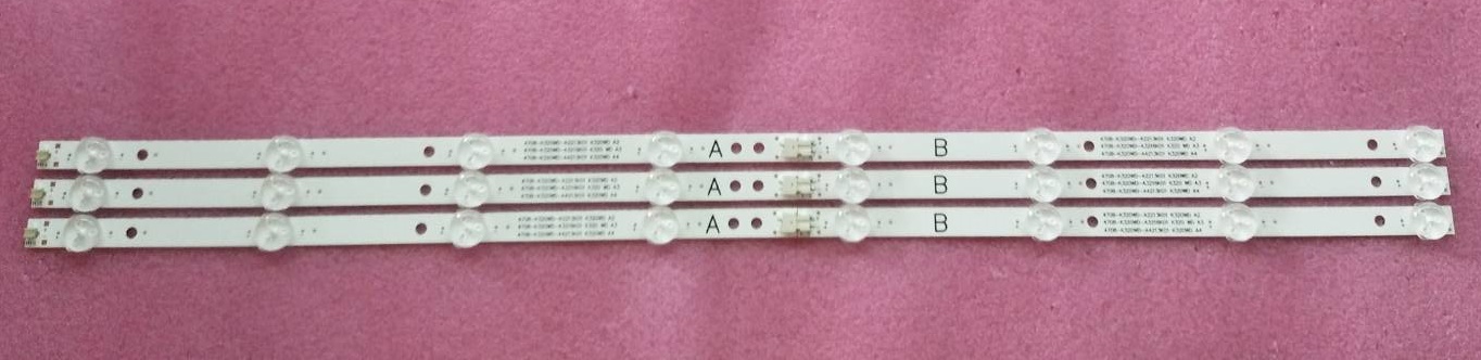 หลอดแบล็คไลท์ทีวี ฟิลลิปส์ PHILIPS ของใหม่โรงงาน ใช้กับรุ่น32PHA4100S/67 32PHT5210S/98 32PHT5200S/67 ใช้กับยี่ห้อPROVISION LT-32U5 ด้วย.และรุ่นอื่นๆ 1ชุด3แถว6ชิ้น แบบต่อ 1แถว2ชิ้น