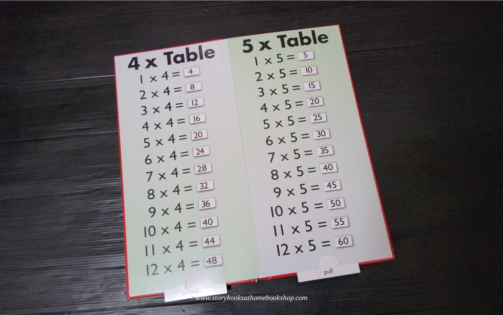 Maths Book ** 🍅🍓Pull the Tab TIMES TAMES TABLES BOOKS♥️♥️