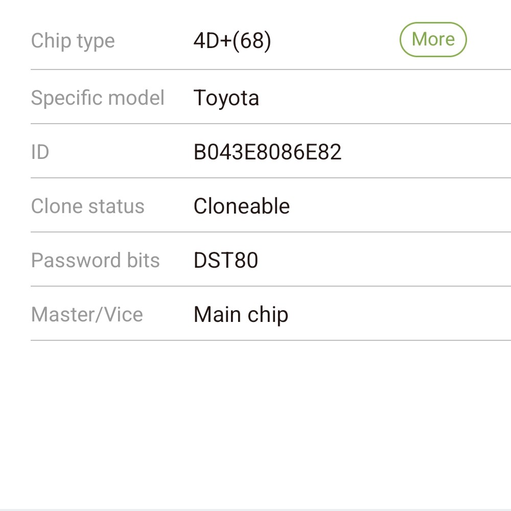 ชิปแท้ 4D+(68) Toyota