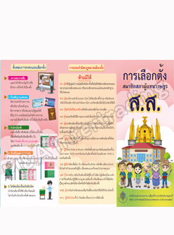 แผ่นพับประชาสัมพันธ์การเลือกตั้งสมาชิกสภาผู้แทนราษฎร
