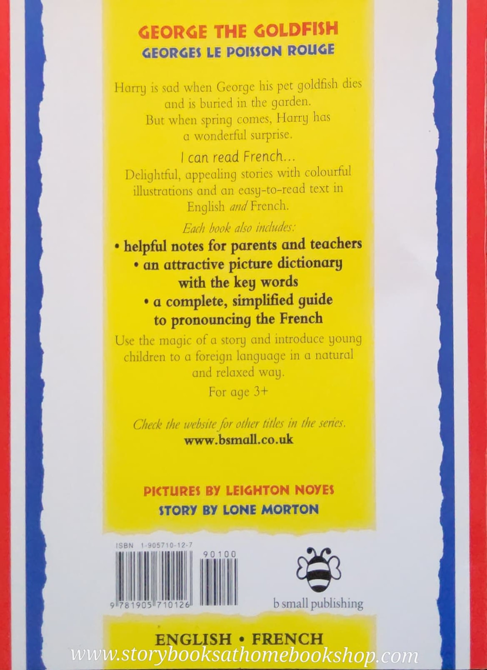 หนังสือนิทานปกอ่อน ** 🍅🍓LANGUAGE LEARNING: GEORGE THE GOLDFISH (ENGLISH-FRENCH)