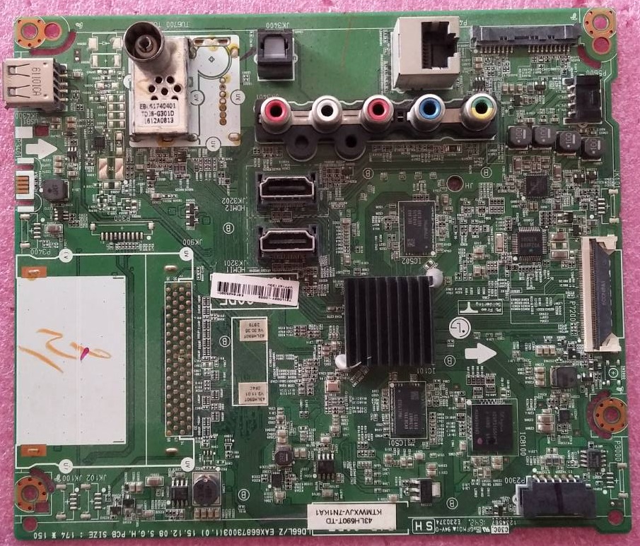 เมนบอร์ดทีวี แอลจี LG ของแท้มือสองถอดจากเครื่อง ใช้กับรุ่น 49LH590T 43LH590T