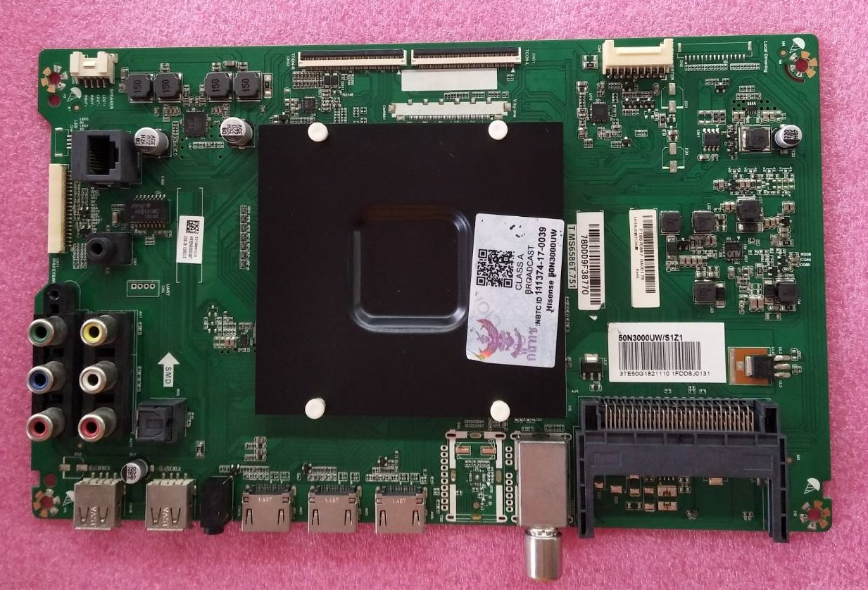 เมนบอร์ดไฮเซน/อะไหล่ทีวีไฮเซน (Mailboard TV HISENSE) อะไหล่แท้#มือสองพร้อมใช้งาน ใช้กับรุ่น50N3000UW :T.MS6586T.751